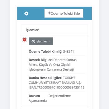 KOSGEB Deprem Kredisi Ödemedi