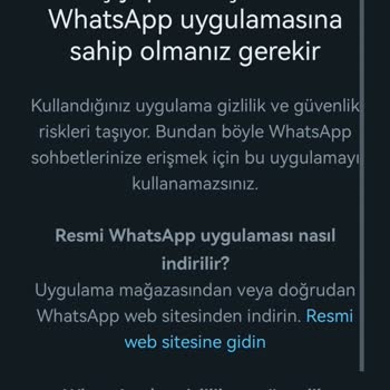 WhatsApp Numara Kabul Olmuyor