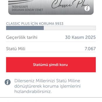 THY Statü Millerim Siliniyor
