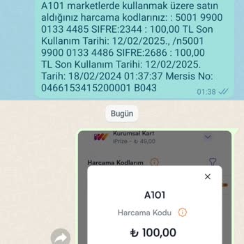İwallet Uygulama A101 Den Aldığım Kuponları Kullanamıyorum