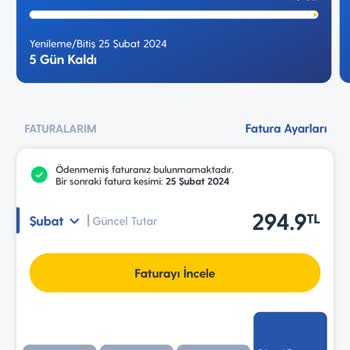 Turkcell Taahhüt Bitmeden Yeni Faturanın Yansıtılması