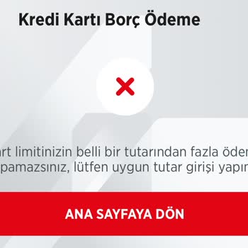 Ziraat Bankası Kredi Kart Borcu Ödenmesine İzin Vermeme