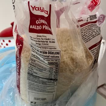 Yayla Bakliyat Yayla Gıda 5 Kg Gönen Baldo Pirinç Motor Yağı Kokuyor