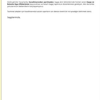 Türk Hava Yolları Nın Kırdığı Bavulun Parasını Ödememesi