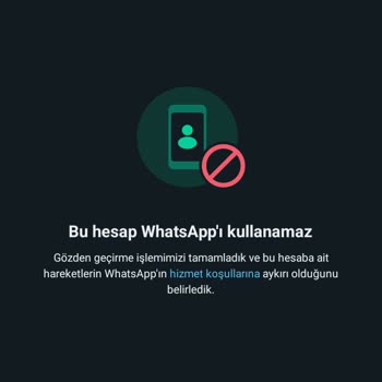 WhatsApp Hesabım Kapandı
