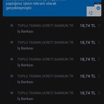 Samsunda Samulaş Tramvay Durağımda Kartımdan 5 Kez Çekilen Para...