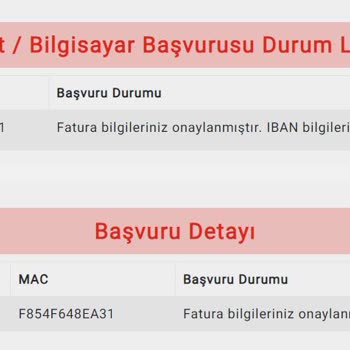 Gsb Tablet/Bilgisayar Vergi İadesi