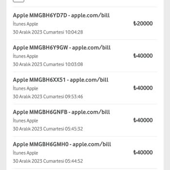 Vodafone Mobil Ödeme Şikayeti