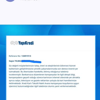 Yapı Kredi Bankası Nakit Avans Yalanı