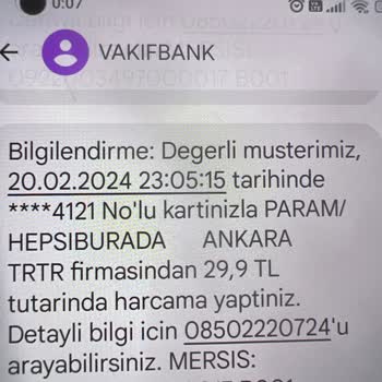 Hepsiburada Adı Altında İzinsiz Para Çekilmesine İlişkin Bilgilendirme Beklentisi