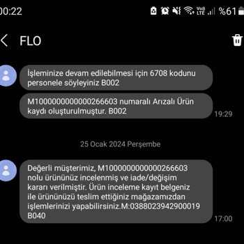 FLO Mağazası Para İade Etmemesi