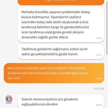 Trendyol Evkolik Mağazası Umarım İlgilenirsin Artık İademle!