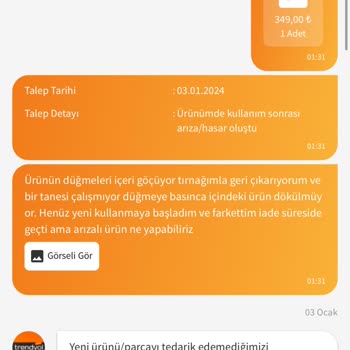 Trendyol Evkolik Mağazası Umarım İlgilenirsin Artık İademle!
