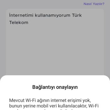Türk Telekom İnternet Hizmetimi Vermiyor