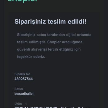 Başarı Kalbi "sosyal Medya Yıldızı" Eğitim Seti Teslim Edilmedi