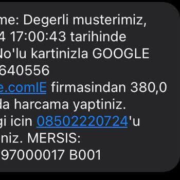 Google Ads2557640556 Firması VakıfBank Kartımdan Para Çekmiştir