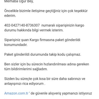 Amazon'da Bekleyiş: Siparişim Nerede?