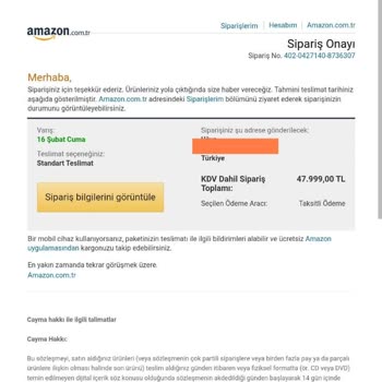 Amazon'da Bekleyiş: Siparişim Nerede?