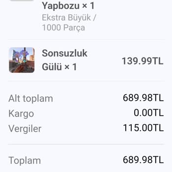 Kanvoma Com Sayfasından Puzzle Siparişi Yaptım Ödemeyi Yaptım 10 Gün