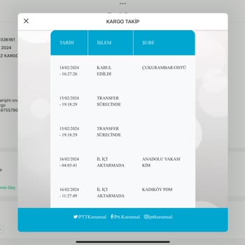 PTT Kargoda Kaybolan Kargom