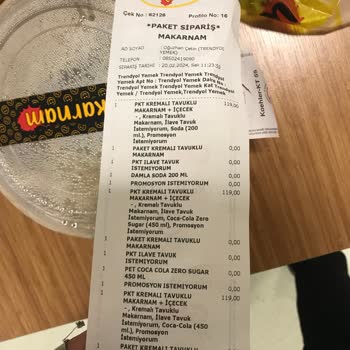 Makarnam'ın Doğru Sipariş Getirmemesi Ve İade Kabul Etmemesi