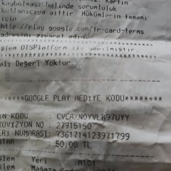 Google Play Kodu Şikayeti İlgisiz Ürünün Arkasında Durmayan A101