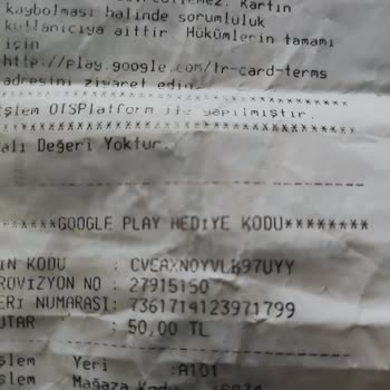 Google Play Kodu Şikayeti İlgisiz Ürünün Arkasında Durmayan A101