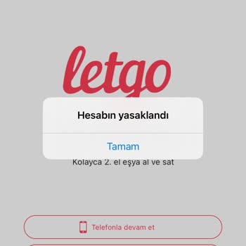 Letgo Hesabıma Giriş Yapamıyorum