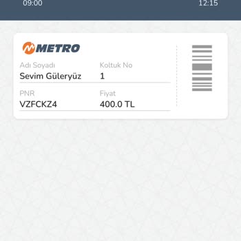 Metro Turizmden Biletimin İadesini Alamıyorum