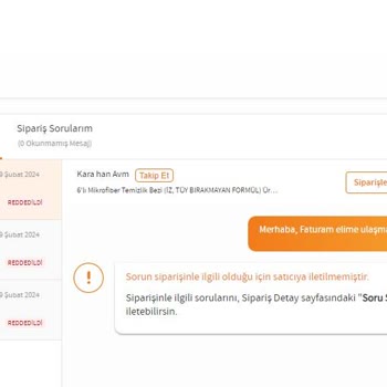 Trendyol Faturam Elime Ulaşmadı