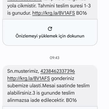Aras Kargo Kırklareli Şubesi Kargo Getirmiyor
