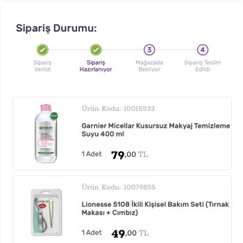 Gratis Ürünleri Göndermeme/mağduriyeti /