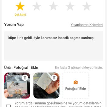Trendyol Olumsuz Yorum Yazdırmıyor