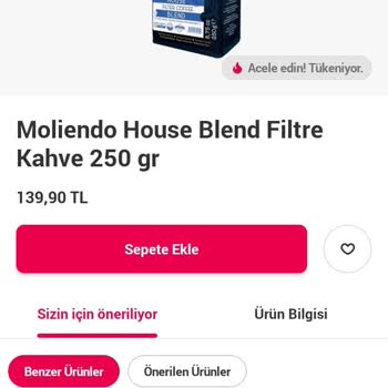Moliendo Finest Coffee House Blend Kahve Mi? Bir Daha Asla!