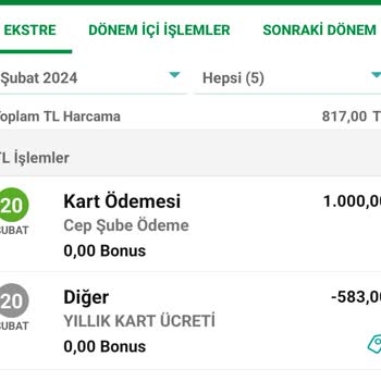 Garanti BBVA Kart Aidat İadesi