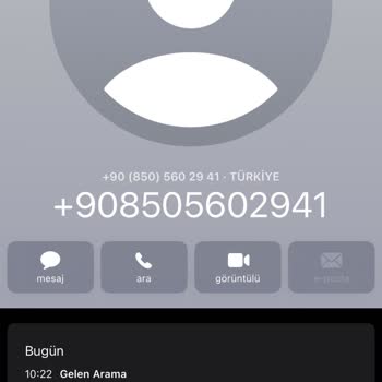 0850 484 05 24 Türk Telekom Diye Arandım Ama Değilmiş