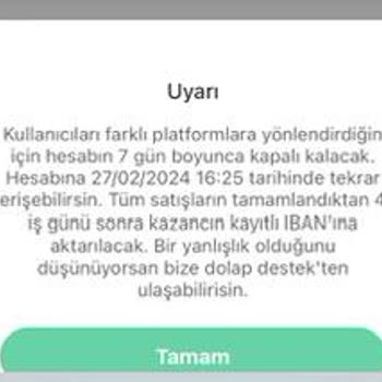 Dolap Hesabım Kapatıldı, Satıcı Hatalı İade Kargo Parasını Alıcı Ödüyor