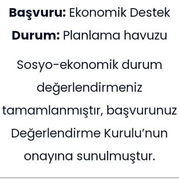 İBB Yardım Başvuru Sonucum Onaylanmış 2000 TL Destek Onaylanmış