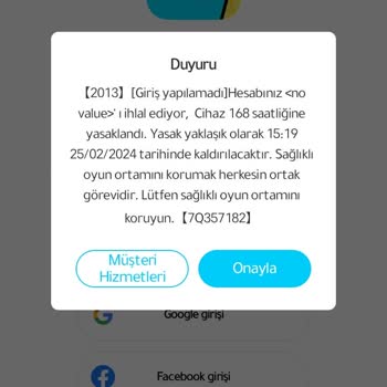 Weplay Uygulamasında Sebepsiz Ban Yedim