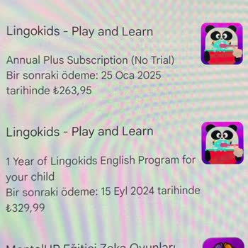 Lingokids-Play And Learn Uygulaması Fazla Ücret Alması