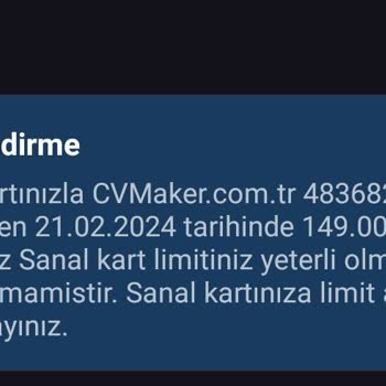 Cvmaker.com İzinsiz Kart Kullanımı