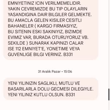Eryaman Koz Modern Site Yönetimi Mesaj Sorunu