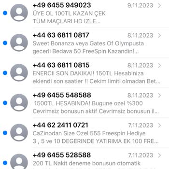 Vodafone Spam Bahis SMS'lerine Hala Çözüm Bulamıyor