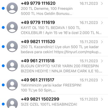 Vodafone Spam Bahis SMS'lerine Hala Çözüm Bulamıyor