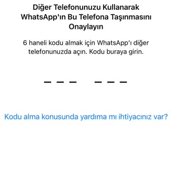 WhatsApp Aktarma Gerekmediği Halde Aktarma Kodu İsteme
