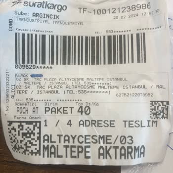 Sürat Kargo Kargo Teslimatı Hüsranı: Plaza Kapısında Kaldı