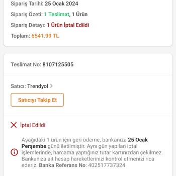 Trendyol'un Kendi Sattığı Ürünü İptal Etmesi
