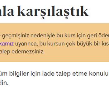 Udemy Den Satın Aldığım Kursun Geri Ödemesini Alamıyorum
