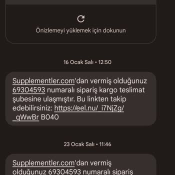 Supplementler Teslim Edilmeyen Ürün Ücret İade Yaptık Deyip Yapmamış!