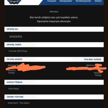 Supplementler Teslim Edilmeyen Ürün Ücret İade Yaptık Deyip Yapmamış!